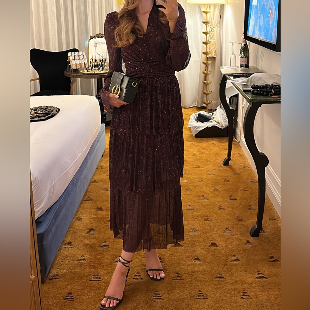 Maroon Maxi Dress